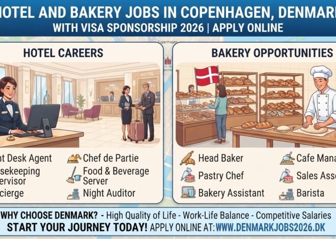 Hotel and Bakery Jobs in Copenhagen, Denmark with Visa Sponsorship 2026 | Apply Online